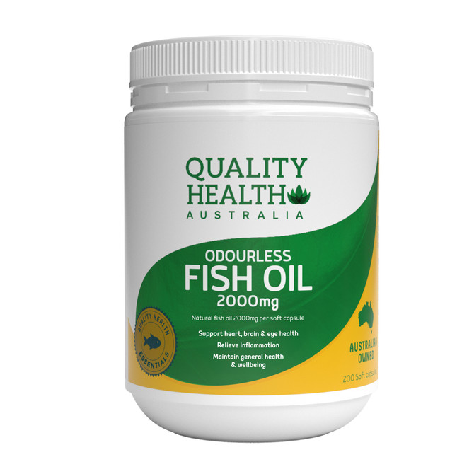 Quality Health Australia Odourless Fish Oil 2000mg 200s