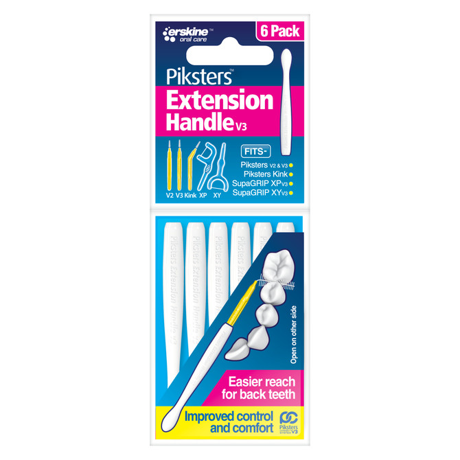Piksters Extension Handle for Interdental Brushes 6pk