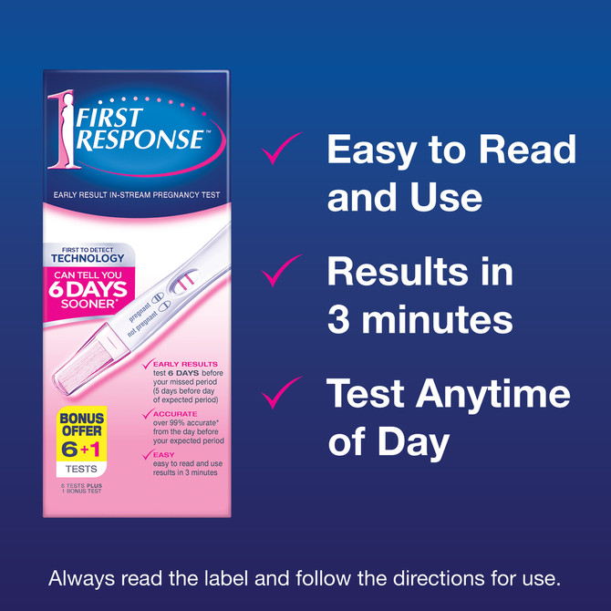 First Response Instream Pregnancy Test 7 Pack