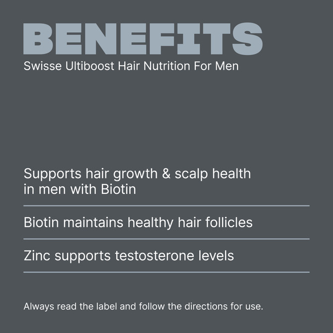 Swisse Ultiboost Hair Nutrition For Men 60 Capsules