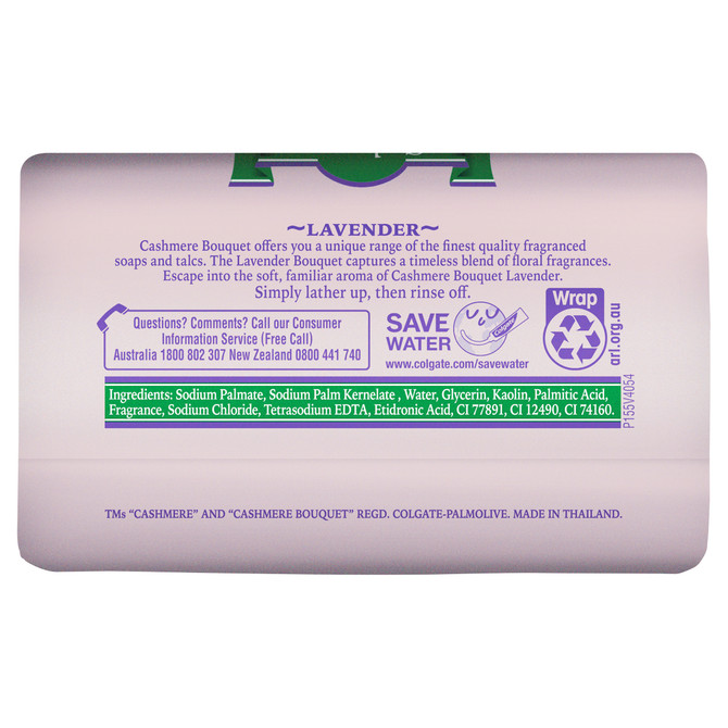 Cashmere Bouquet Fine Bar Soap, 4 x 100g, Lavender