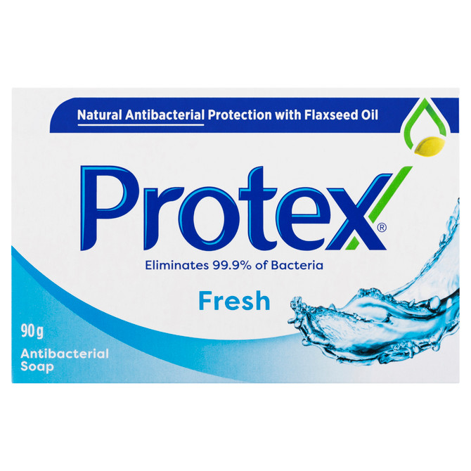 Protex Fresh Antibacterial Bar Soap Long Lasting Freshness Dermatologist Tested Recyclable 90g