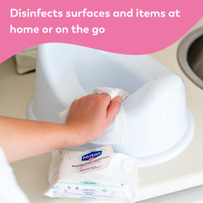 Milton Antibacterial Surface Wipes 30 Pack