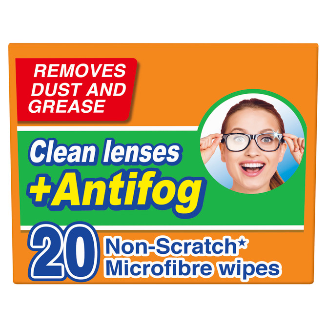 Clearwipe Antifog Lens Cleaner 20 Wipes