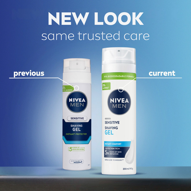 NIVEA MEN Sensitive Shaving Gel 200mL