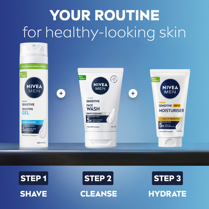 NIVEA MEN Sensitive Shaving Gel 200mL