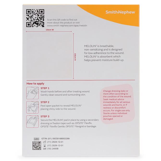 MELOLIN 10CM X 10CM PACK 3