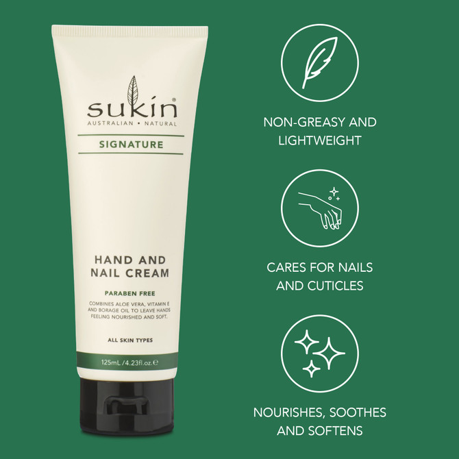 SUKIN SIGNATURE HAND & NAIL CREAM 125ML 