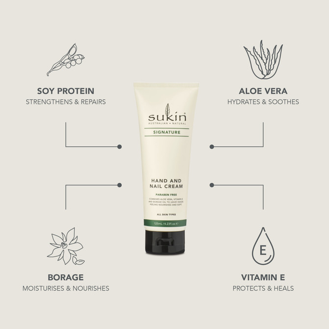SUKIN SIGNATURE HAND & NAIL CREAM 125ML 