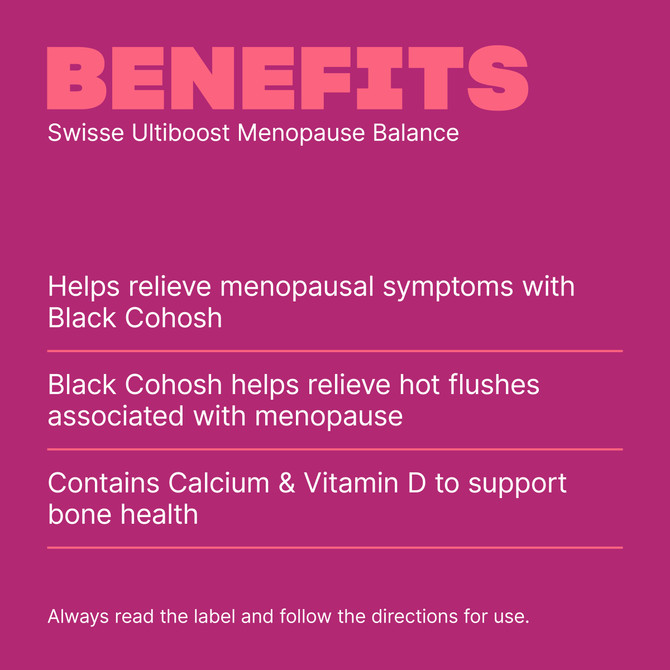Swisse Ultiboost Menopause Balance 60 Tablets