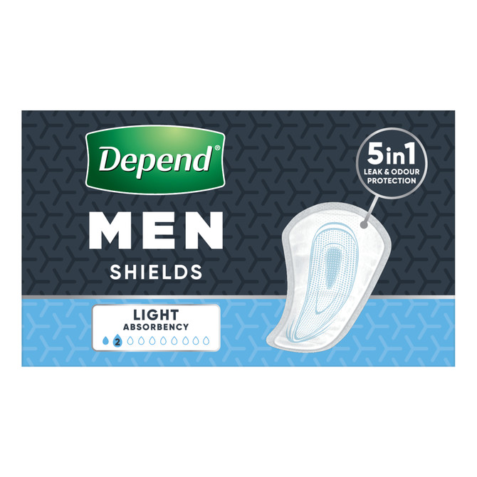 Depend Incontinence Shields Men 14 Pack