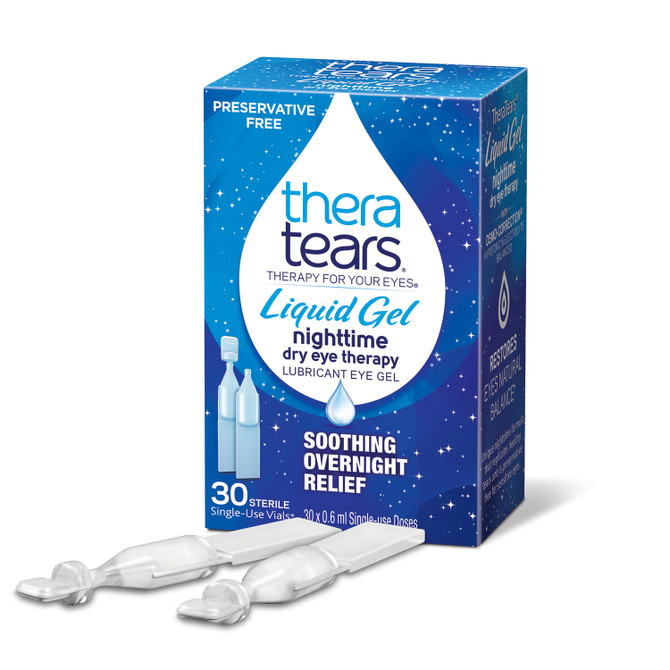 Thera Tears Liquid Gel Night Time Dry Eye Therapy Gel 30 x Vials