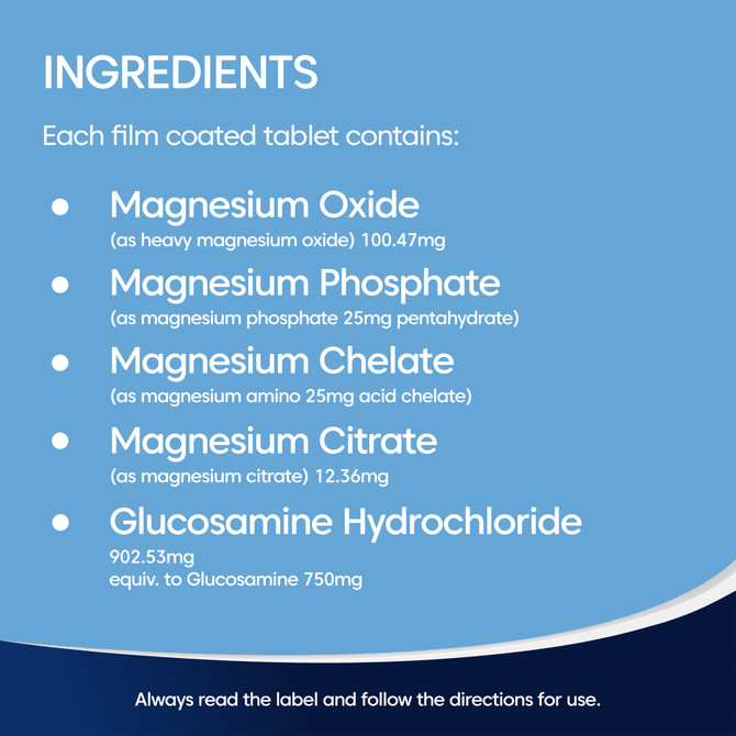 Bioglan Active Magnesium + Glucosamine 180 Tablets