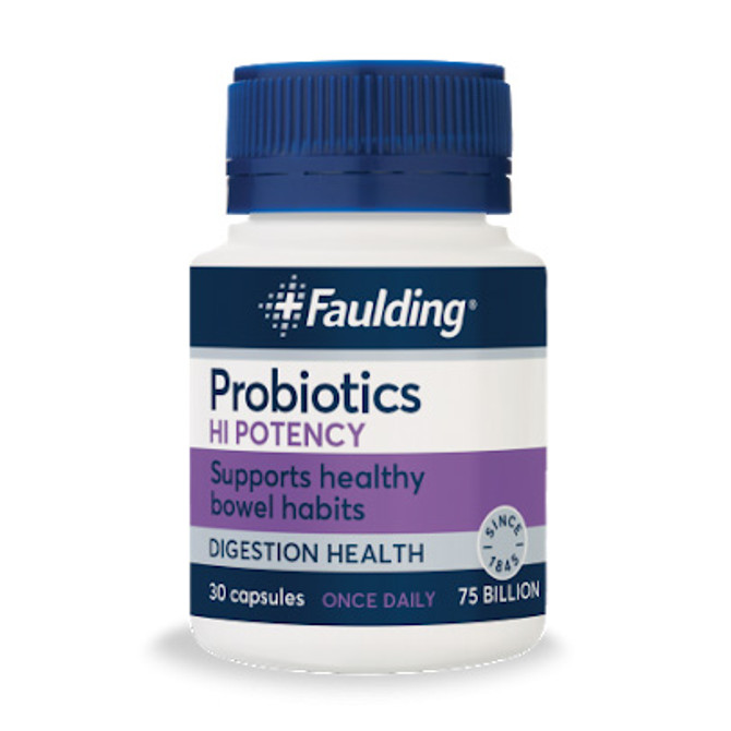 Faulding Hi Potency 75 Billion Probiotics 30 Capsules