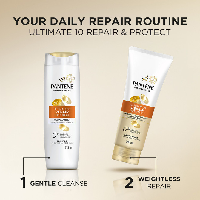 Pantene Pro-V Shampoo Ultimate 10 Repair & Protect 375ml