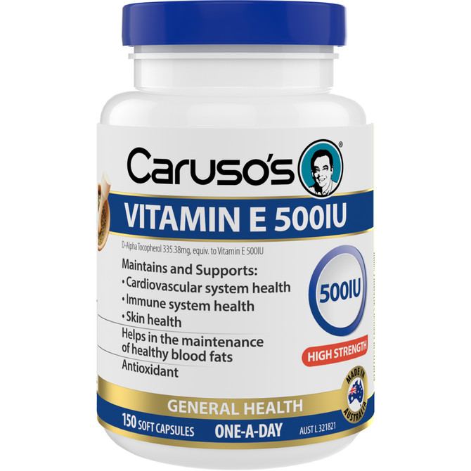 Caruso’s Vitamin E 500IU 150 Capsules
