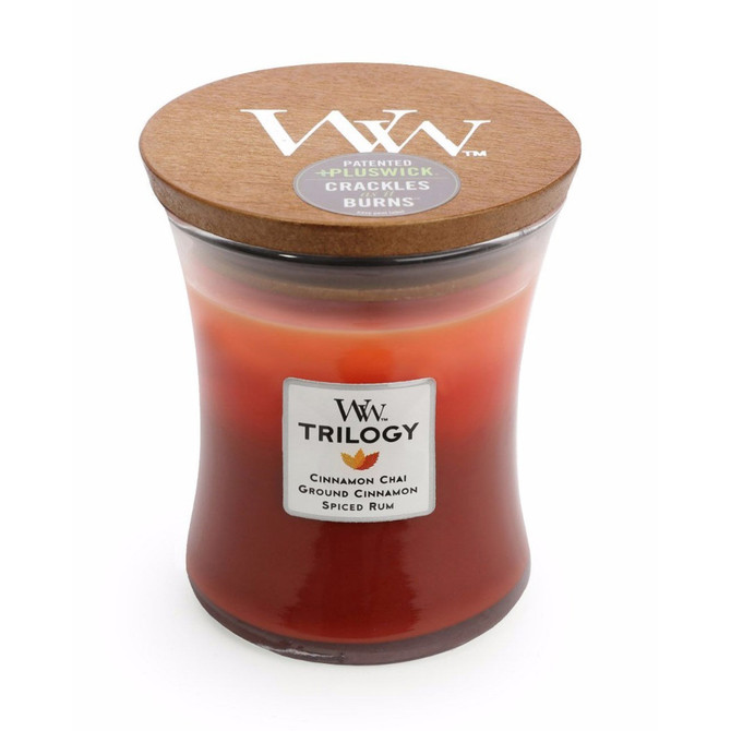 Woodwick Medium Trilogy Exotic Spices Scented Candle