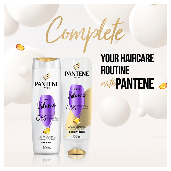 Pantene Pro-V Shampoo Sheer Volume 375ml