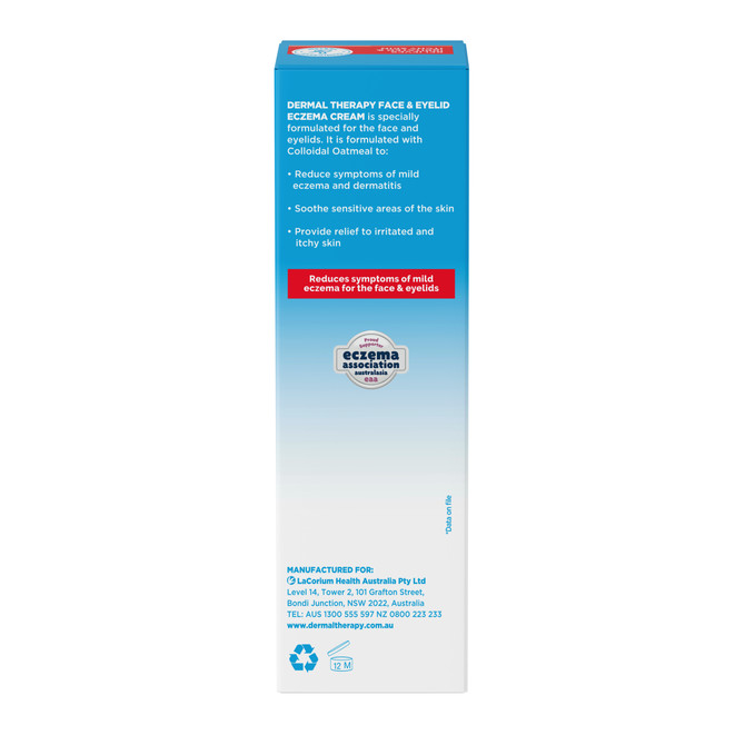 Dermal Therapy Face & Eyelid Eczema Cream 40g