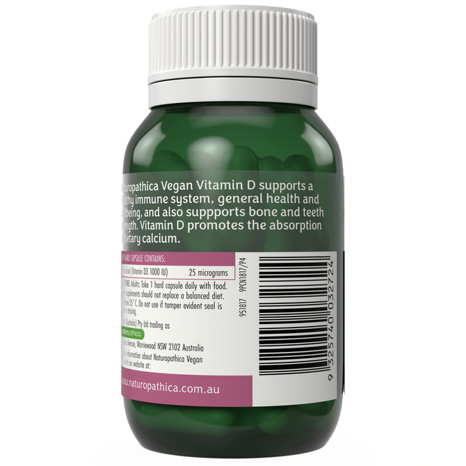 Naturopathica Vegan Vitamin D 60 Capsules