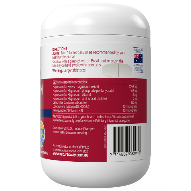 Nature's Way Magnesium + Calcium 150 Tablets