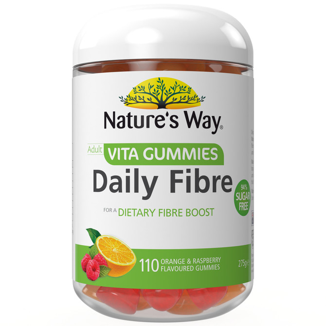 Nature's Way Adult Vita Gummies Daily Fibre 94% Sugar Free 110's