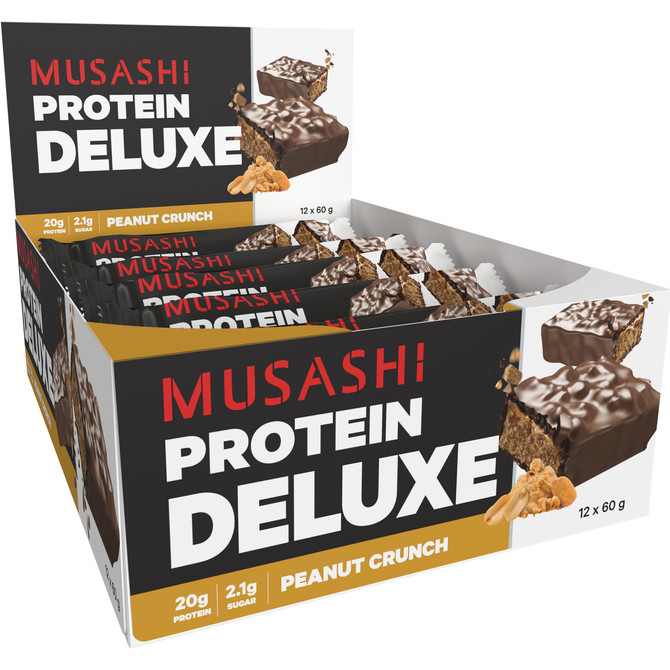 Musashi Deluxe Protein Bar Peanut Crunch 60g