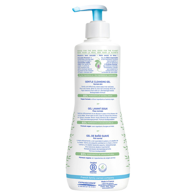 Mustela Gentle Cleansing Gel - for normal skin - 500ml