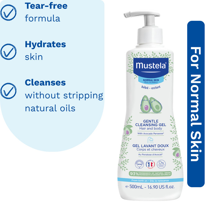 Mustela Gentle Cleansing Gel - for normal skin - 500ml