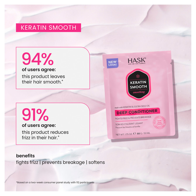 HASK Keratin Smooth Smoothing Deep Conditioner 50g
