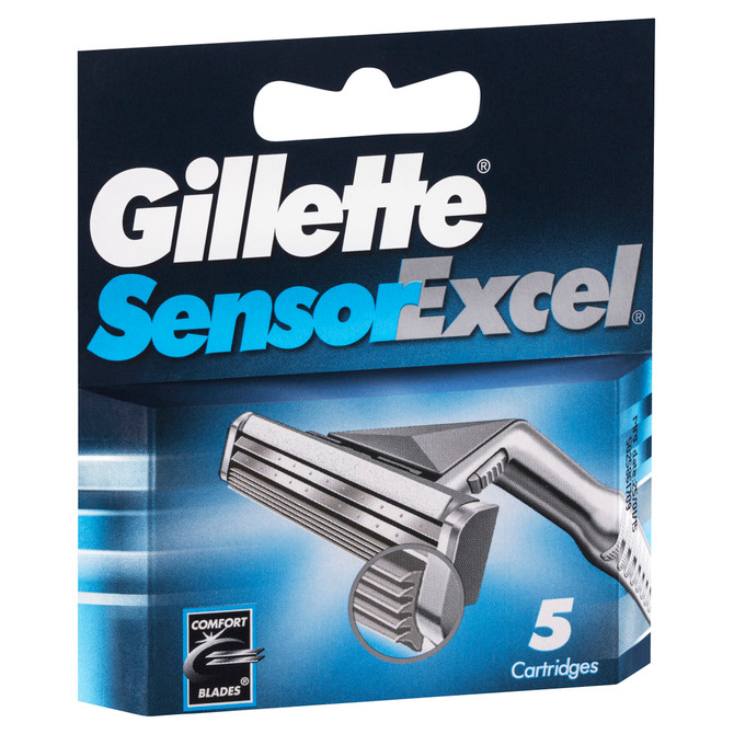 Gillette Sensor Excel® COMFORT BLADES™ REFILL 5 cartridges