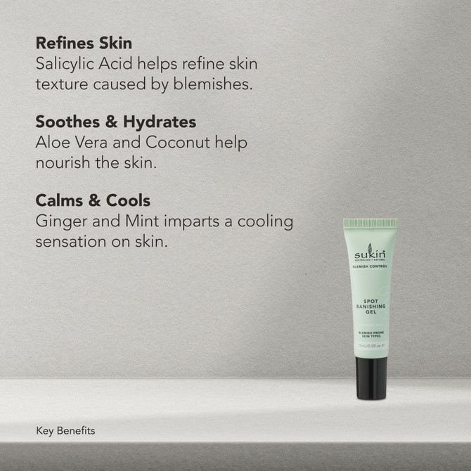 SUKIN BLEMISH CONTROL SPOT BANISHING GEL 15ML