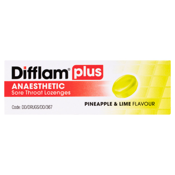 Difflam Anti-inflammatory + Antibacterial Strawberry Lozenges 16