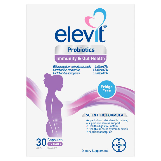 Elevit Probiotics for Immunity & Gut Health capsules 30 pack (30 days)