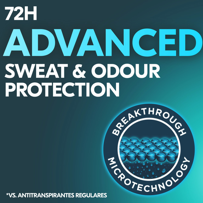 Rexona Men Advanced Protection Deodorant 72-hour sweat and odour protection Invisible Dry Ice Fresh antiperspirant with body heat activated technology 220 ml