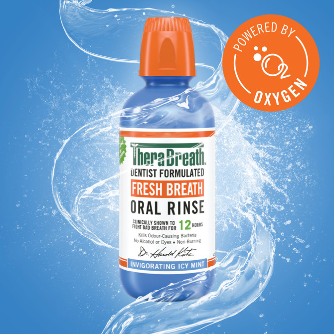 TheraBreath Fresh Breath Mouthwash - Icy Mint 473ml  