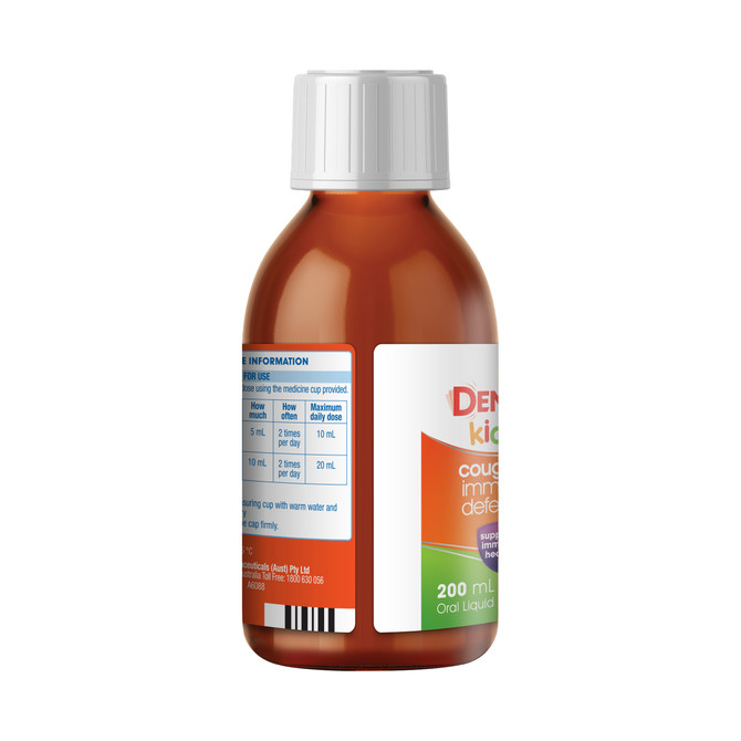 Demazin Kids 2+ Cough + Immune Defence Syrup Natural Berry Flavour 200mL