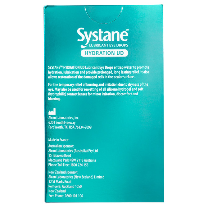 Systane Lubricant Eye Drops Hydration UD 30 Pack x 0.7mL