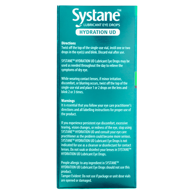 Systane Lubricant Eye Drops Hydration UD 30 Pack x 0.7mL