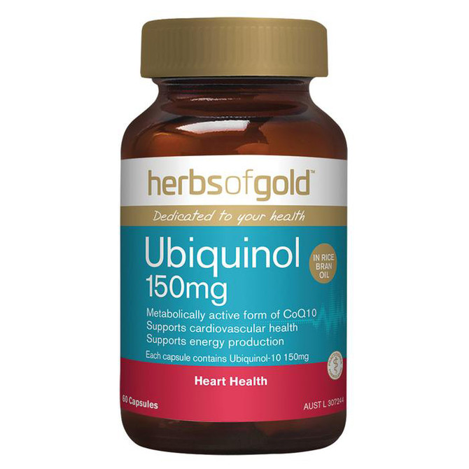 Herbs Of Gold Ubiquinol 150mg Capsules 60