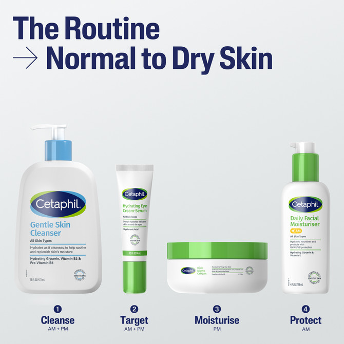 Cetaphil Rich Hydrating Night Cream with Hyaluronic Acid 48g