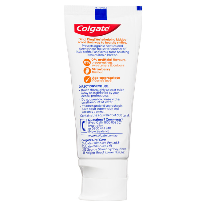 Colgate Kids Anticavity Toothpaste, 80g, Strawberry Flavour, For Children 4-6 years