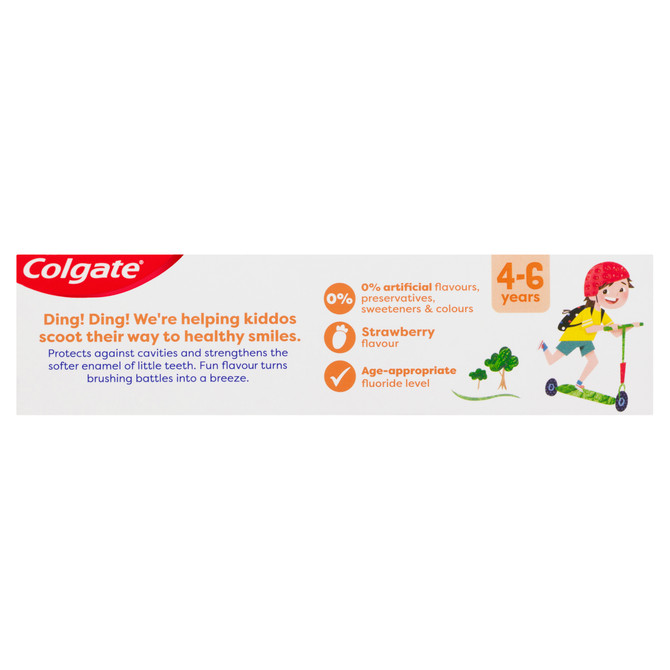 Colgate Kids Anticavity Toothpaste, 80g, Strawberry Flavour, For Children 4-6 years