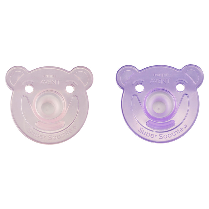 Phillips Avent Bear Soothie 3m+ 2 Pack