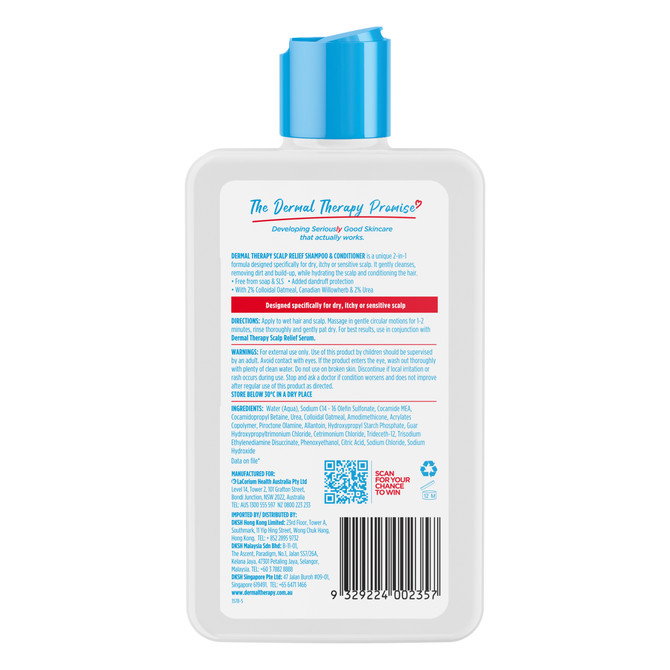 Dermal Therapy Scalp Relief Shampoo & Conditioner 210mL