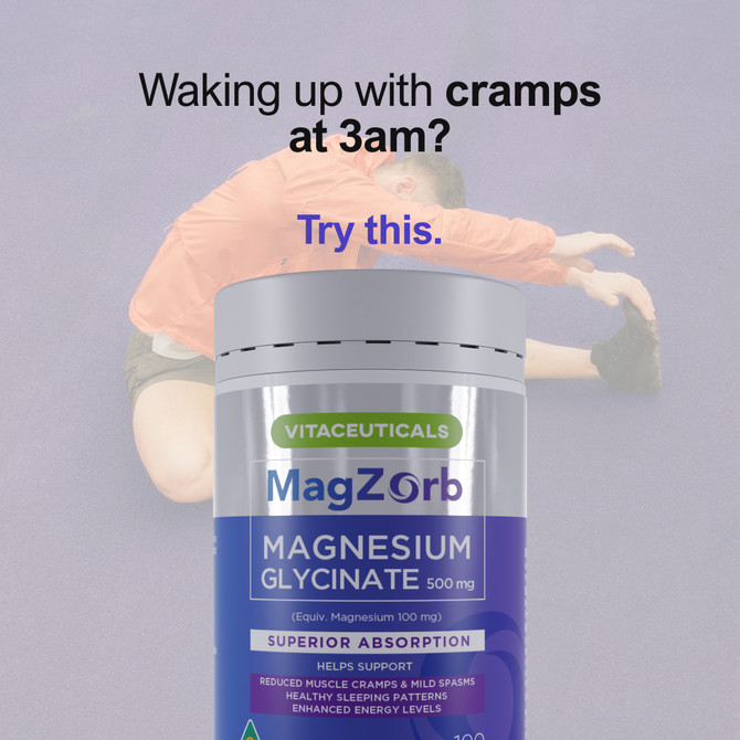 Vitaceuticals Magzorb Magnesium Glycinate 100 Capsules