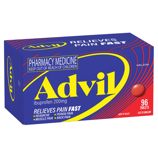 Advil Tablets 200mg Ibuprofen 96 Pack