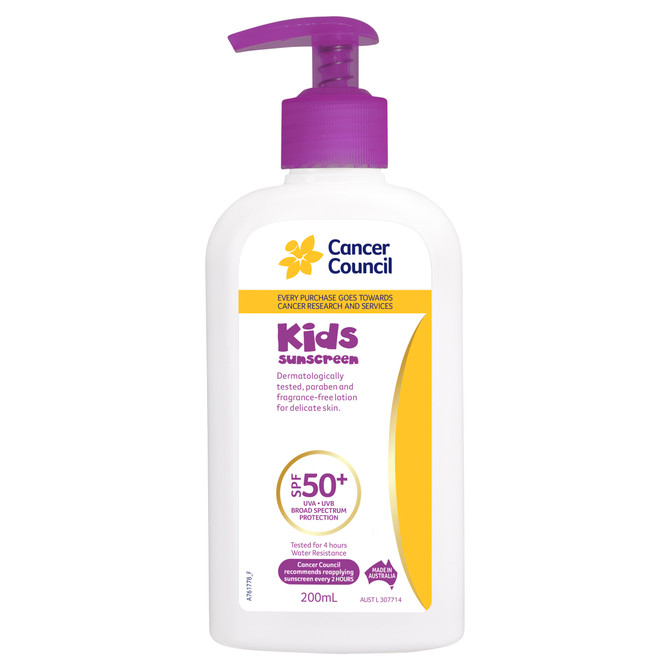 Cancer Council Kids Sunscreen SPF50+ 200ml