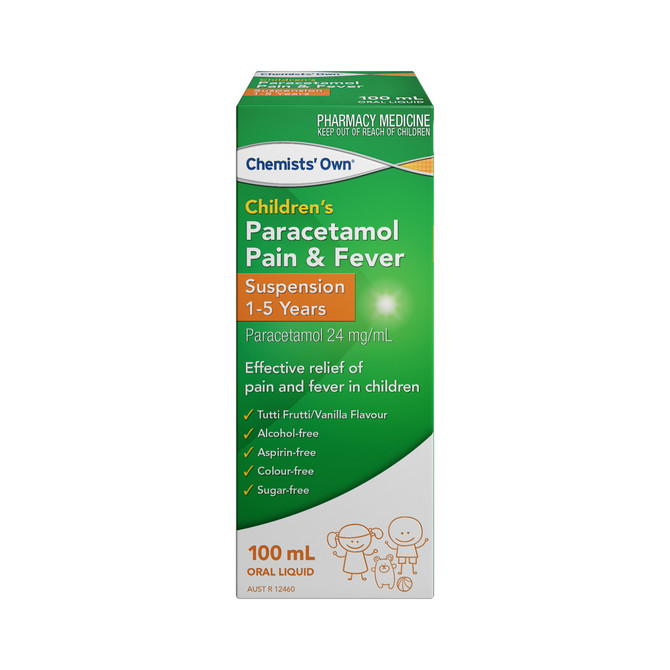 Chemists Own Children's Paracetamol Pain & Fever 1-5 Years 100ml