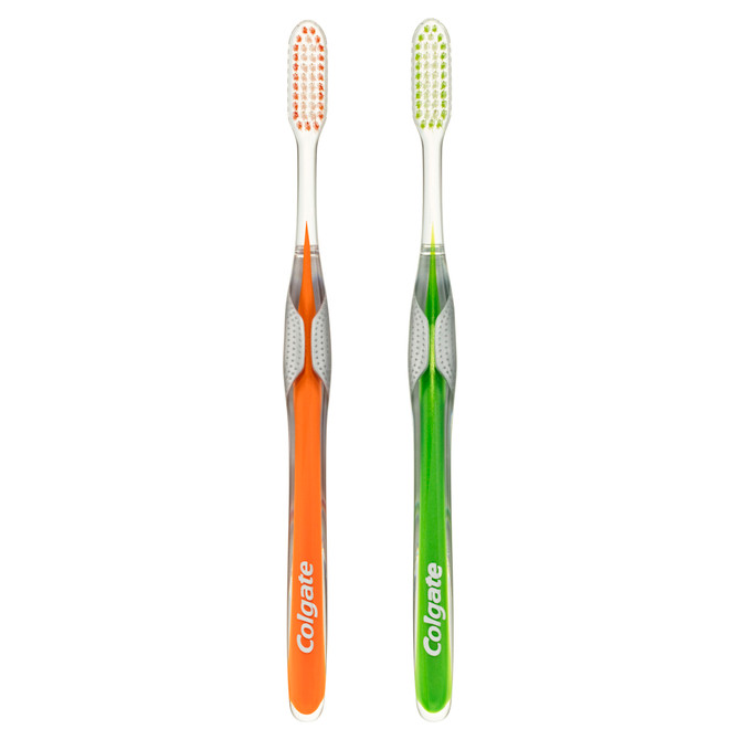 Colgate Slim Soft Advanced Manual Toothbrush, Ultra Soft 2 Pack